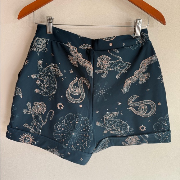 Women's Zodiac Print Shorts Harry Potter womens med magic sky - Picture 2 of 3